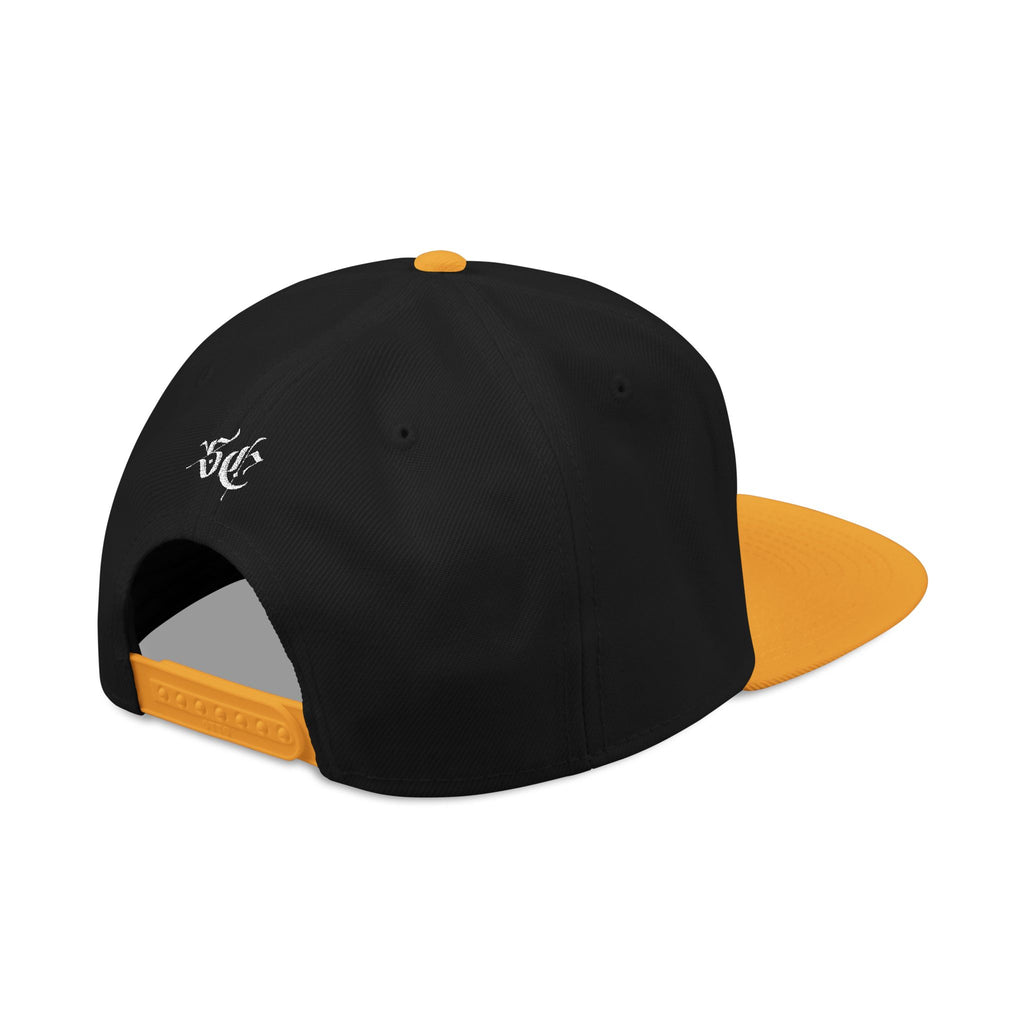 Embroidered Urban Snapback Hat — Distressed White Logo