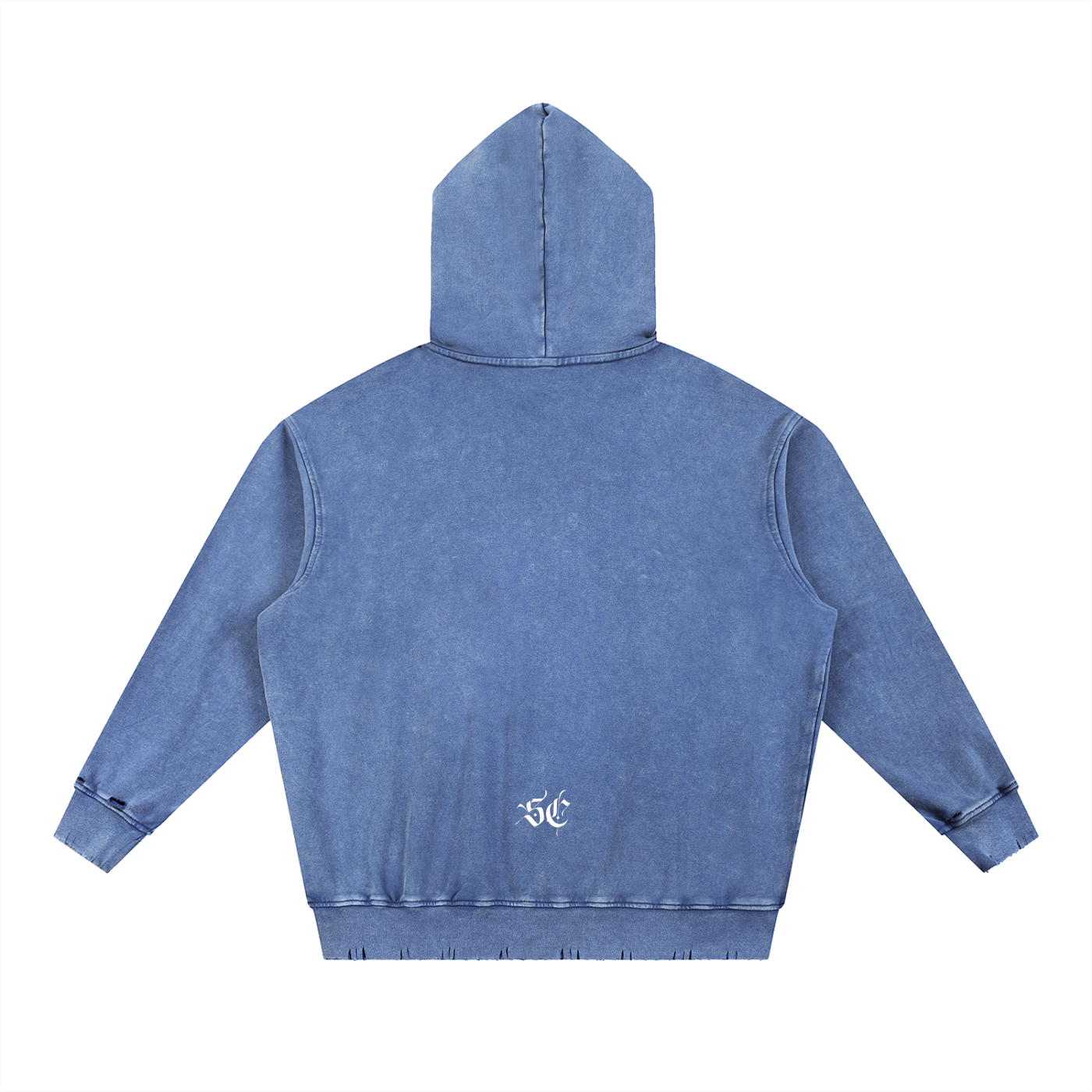 Snow Wash Hand-Frayed Hoodie - *Signature*