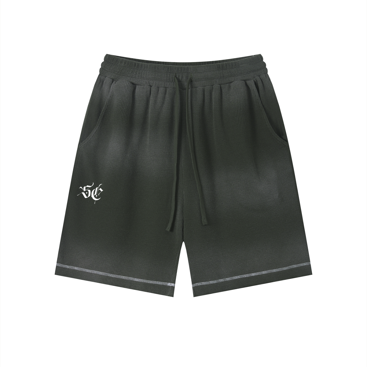 Sunfade Waffle Raw Hem Shorts - *Signature*
