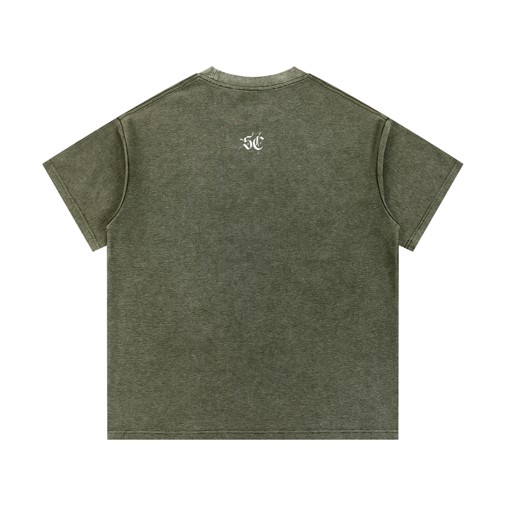Mineral Wash Waffle Knit Tee - *Signature*