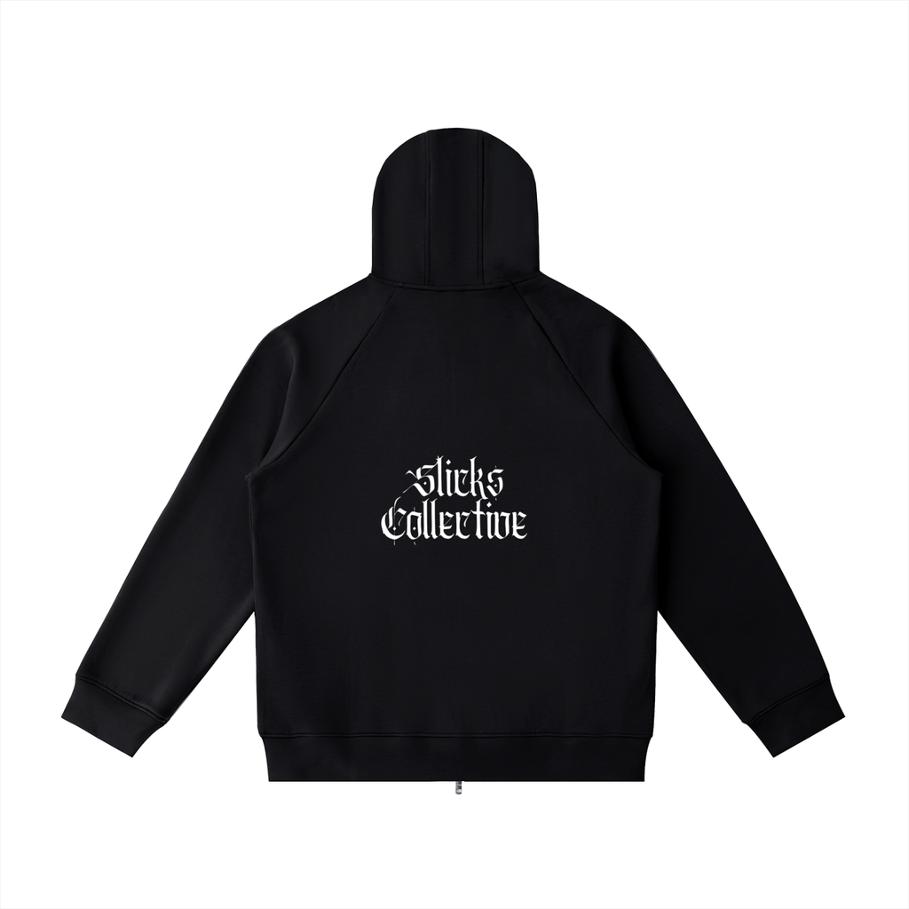 Heavyweight Raglan Sleeve Zip Hoodie