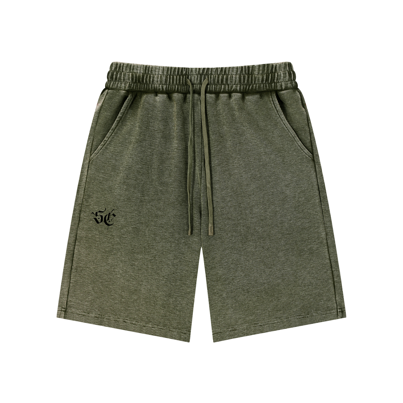 Dark Canvas Knit Leisure Shorts