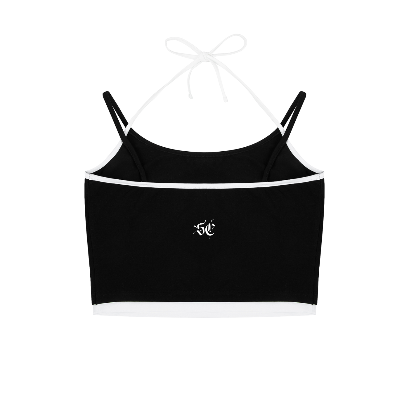 Contrast Binding Halter Tank Top - *Signature*