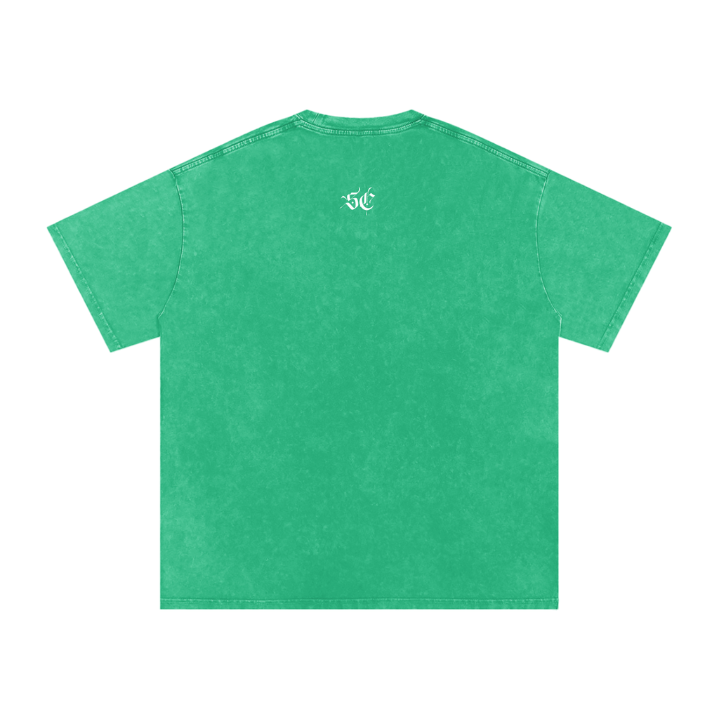 Snow Washed Oversized Cotton Tee