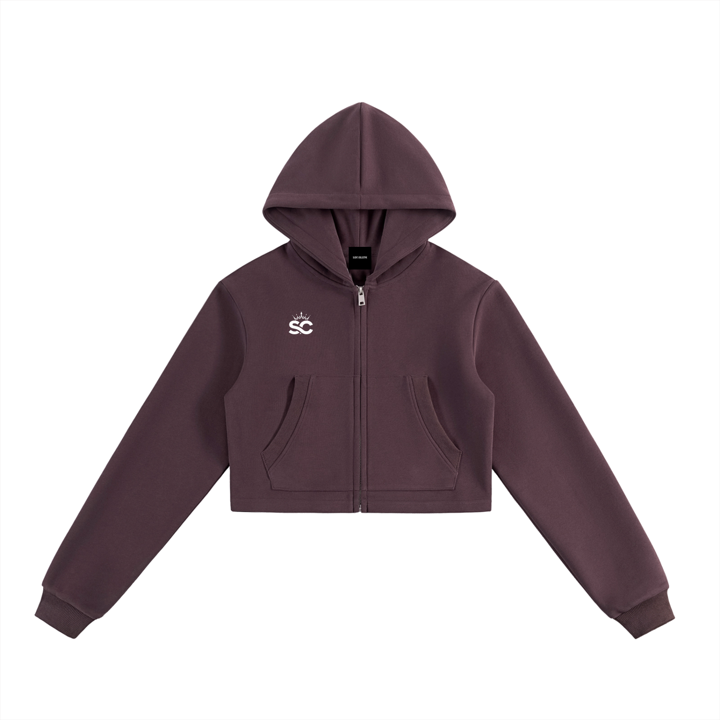 Essential Cropped Zip Hoodie - *Rise*