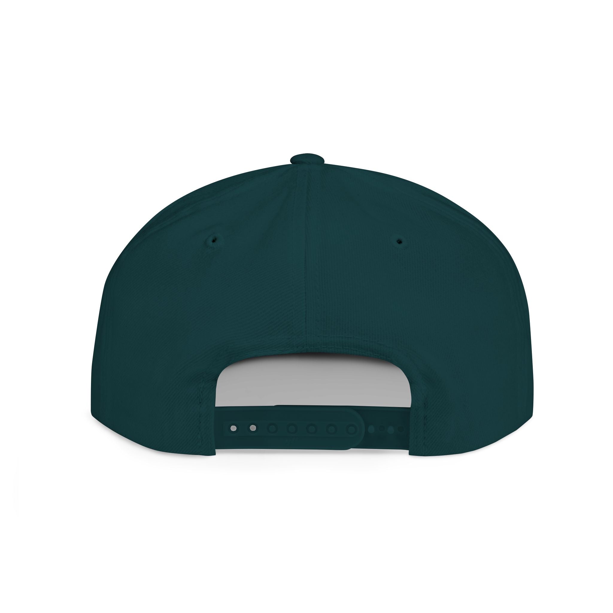 Distressed Snapback Hat — *Rise* Logo Flat Bill