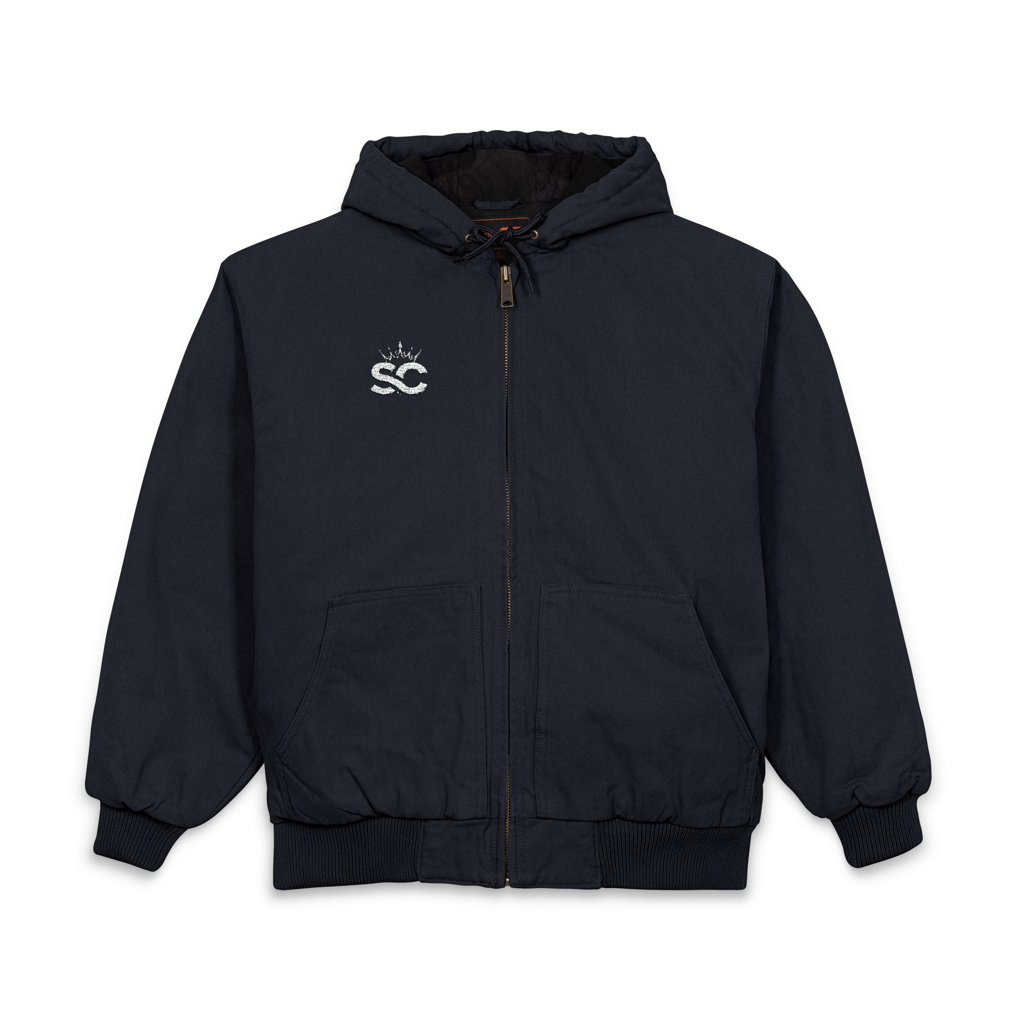 Embroidered Men's Hooded Work Jacket - *Rise*