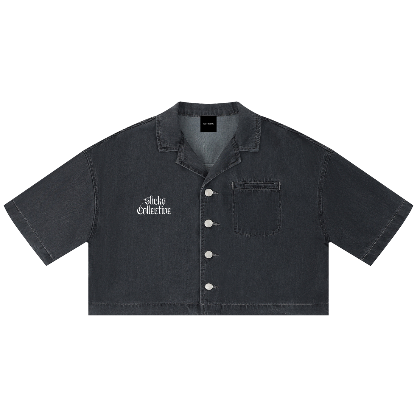 Women's Vintage Wash Boxy Cropped Shirt