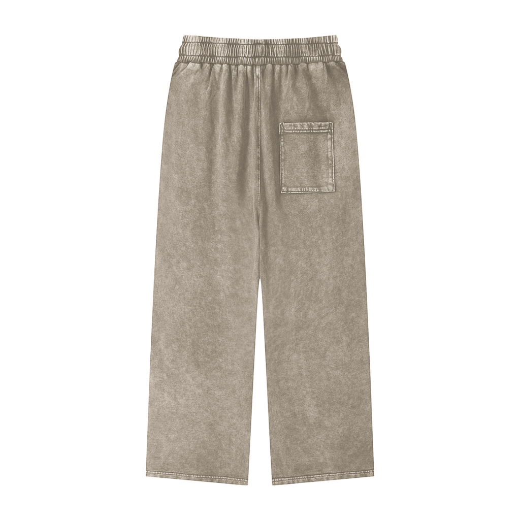 Snow Washed Straight Leg Pants - *Signature*