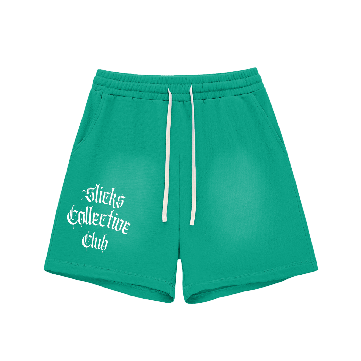 Sun Fade Raw Edge Cotton Shorts
