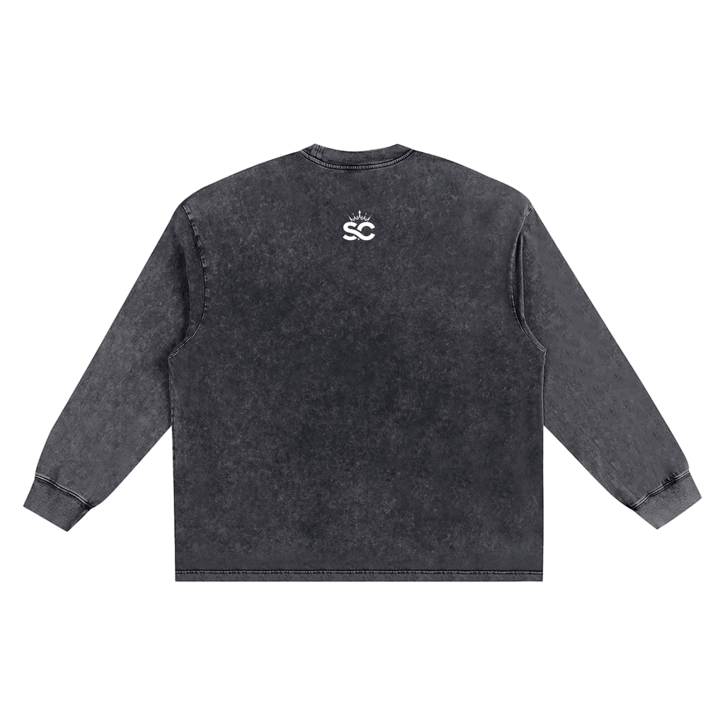 Snow Washed Frayed Edge Tee - *Rise*