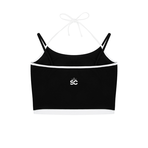 Contrast Binding Halter Tank - *Rise*