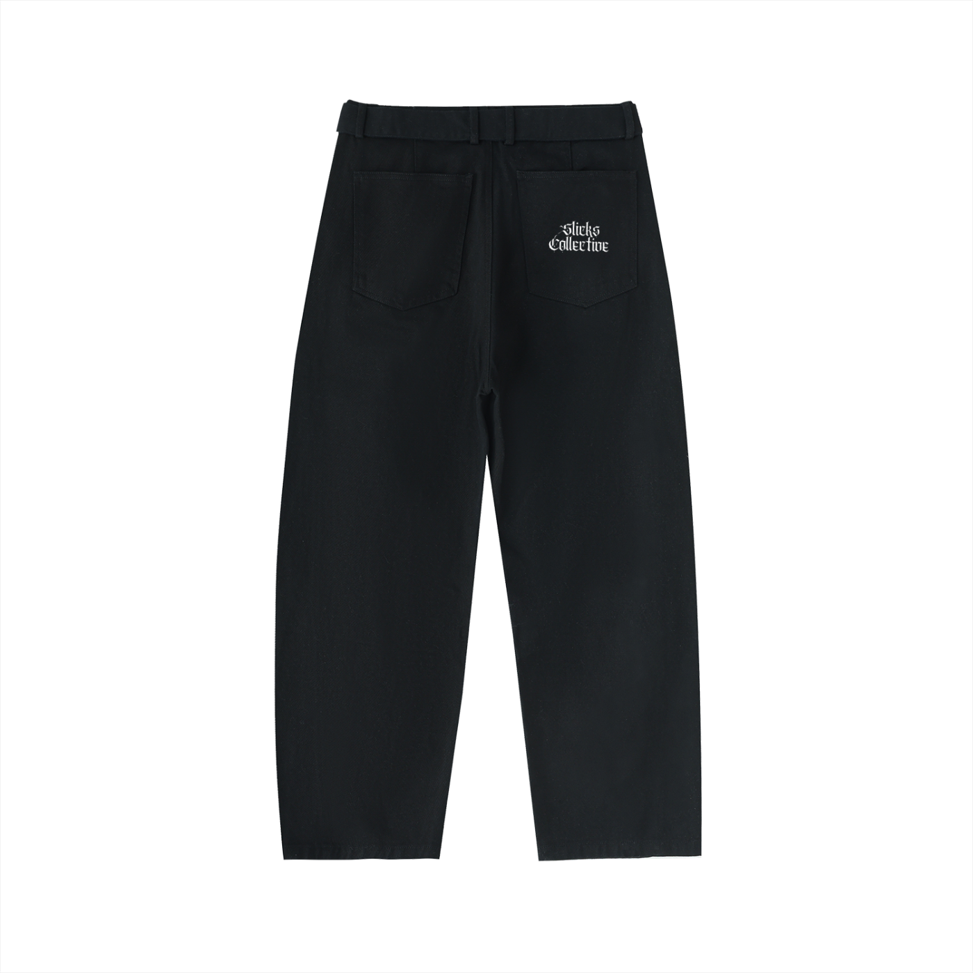 Belted Barrel-leg Chino Pants - *Signature*