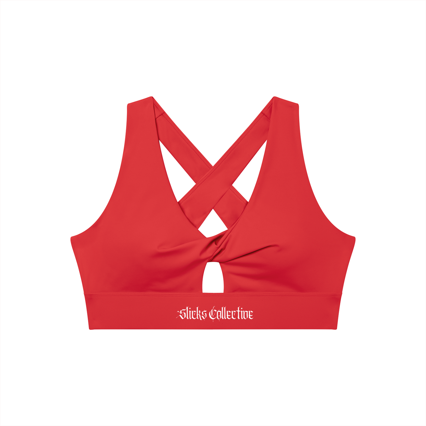 Women's Twist Front V-Neck Sports Bra - *Signature*