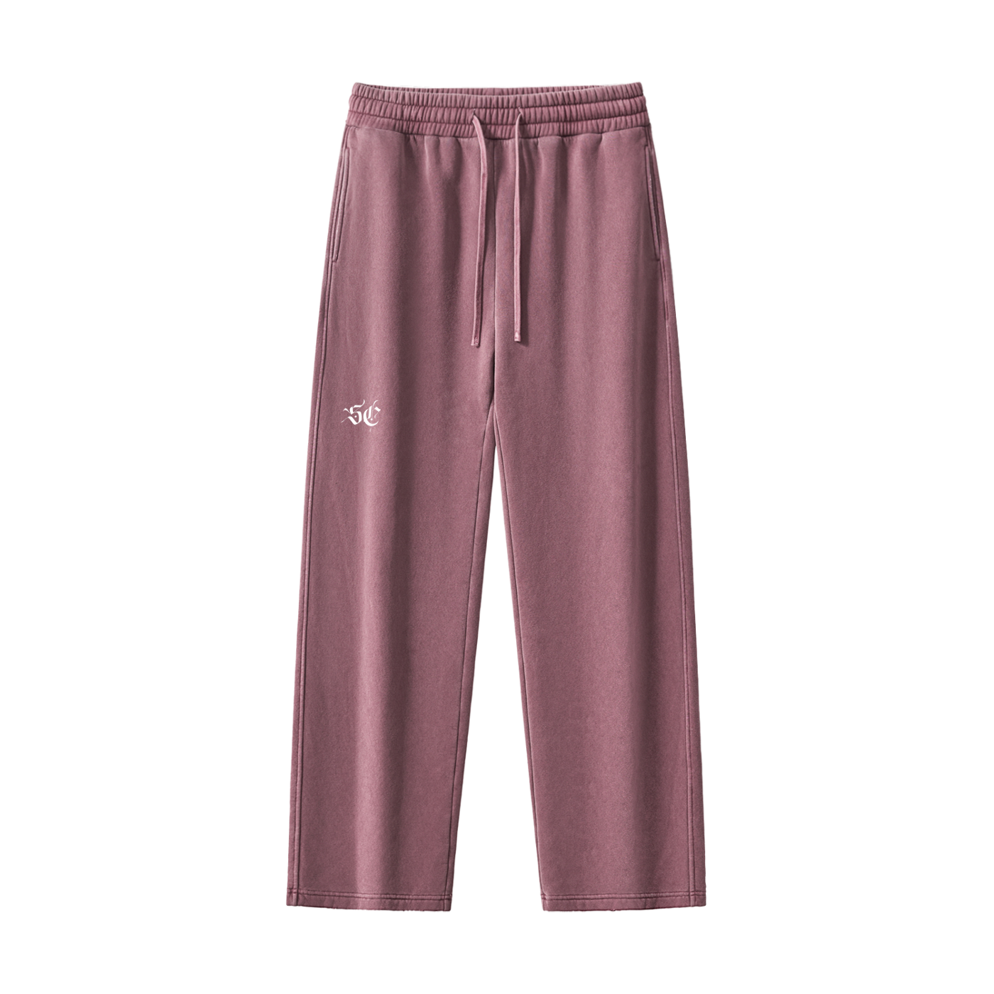 Frayed Enzyme Washed Fleece Sweatpants - *Signature*