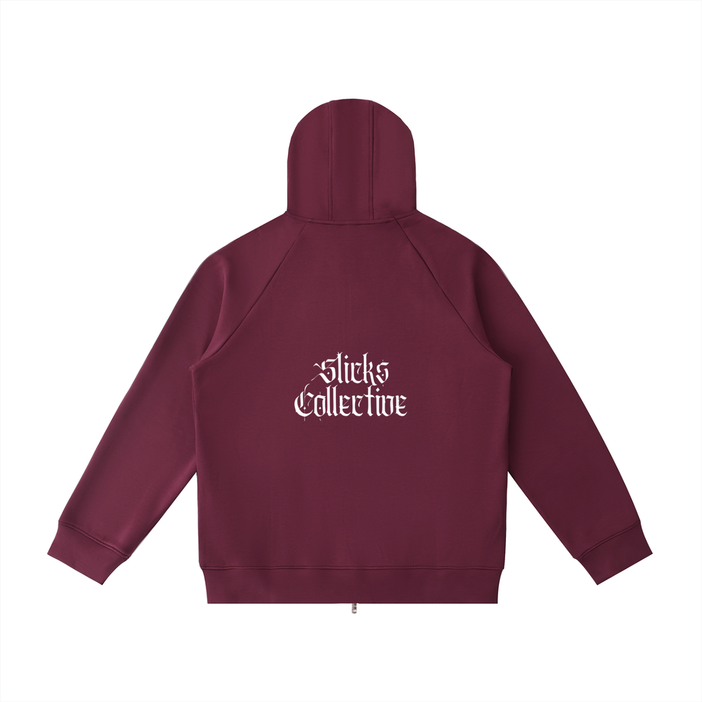 Heavyweight Raglan Sleeve Zip Hoodie