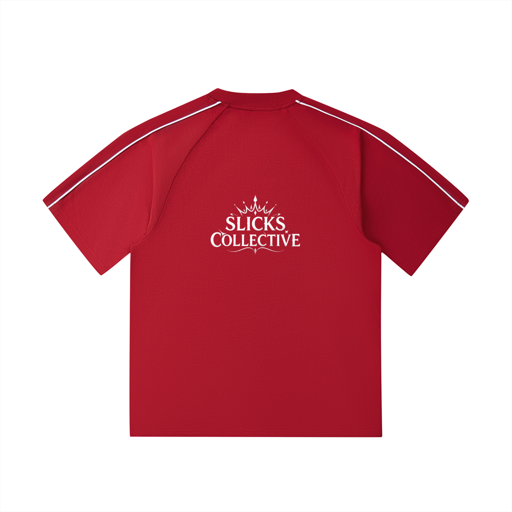 Contrast Stitch Raglan Tee - *Rise*