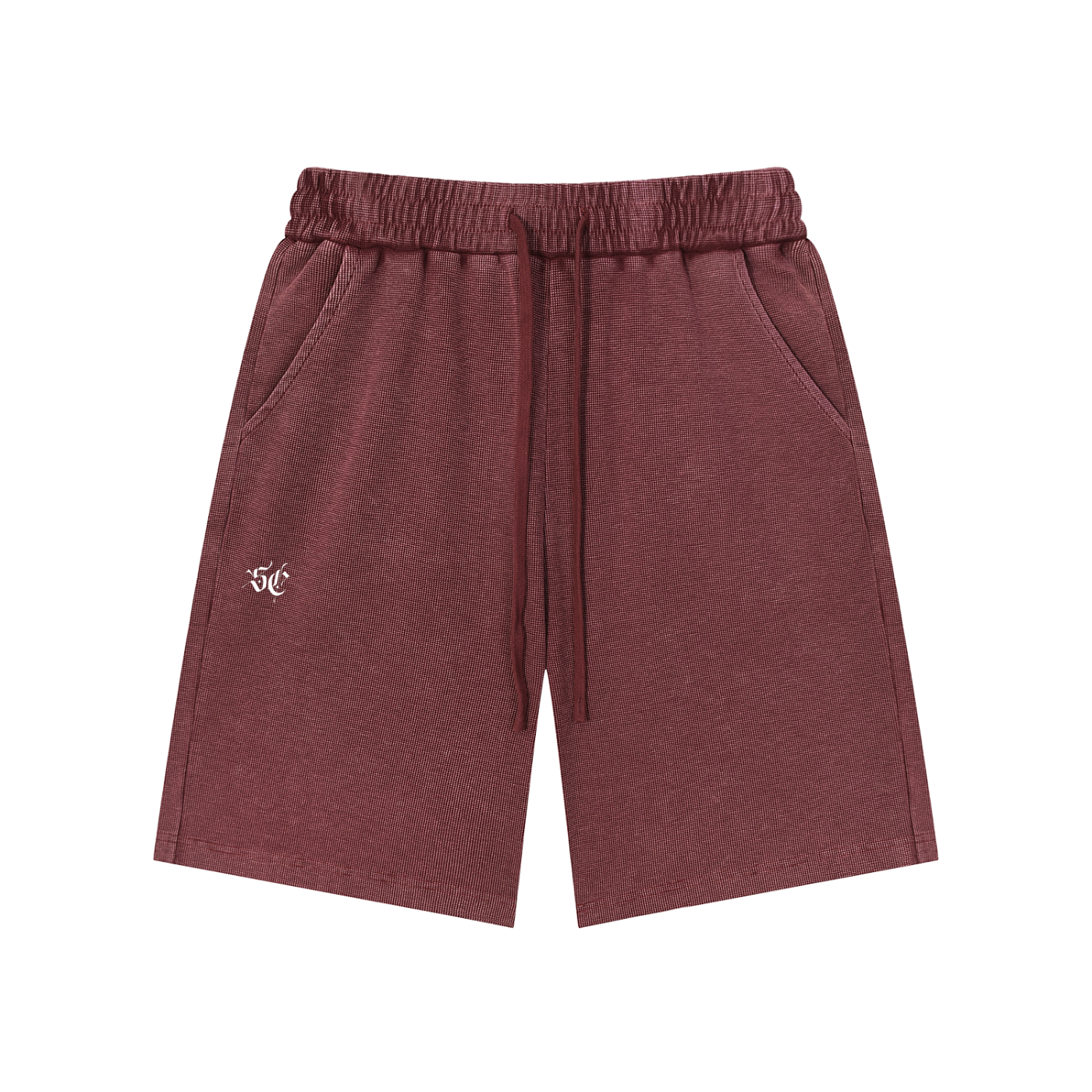 Mineral Wash Waffle Knit Shorts - *Signature*