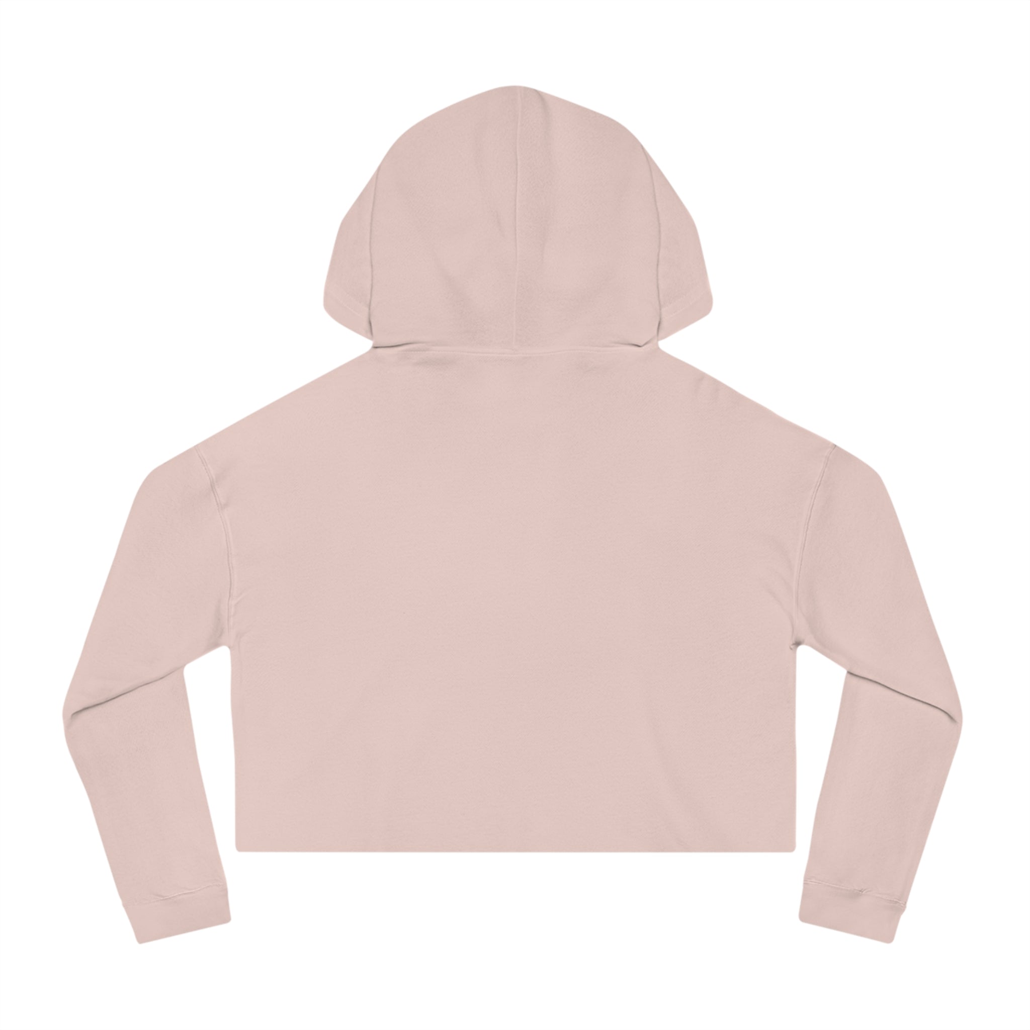 Cropped Hoodie — Minimal Pink Women’s Cropped Hooded Sweatshirt