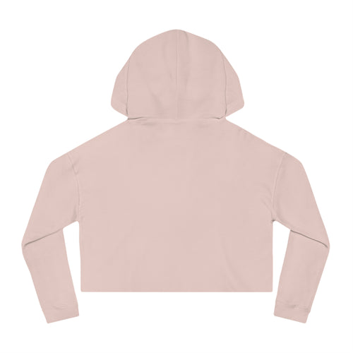 Cropped Hoodie — Minimal Pink Women’s Cropped Hooded Sweatshirt