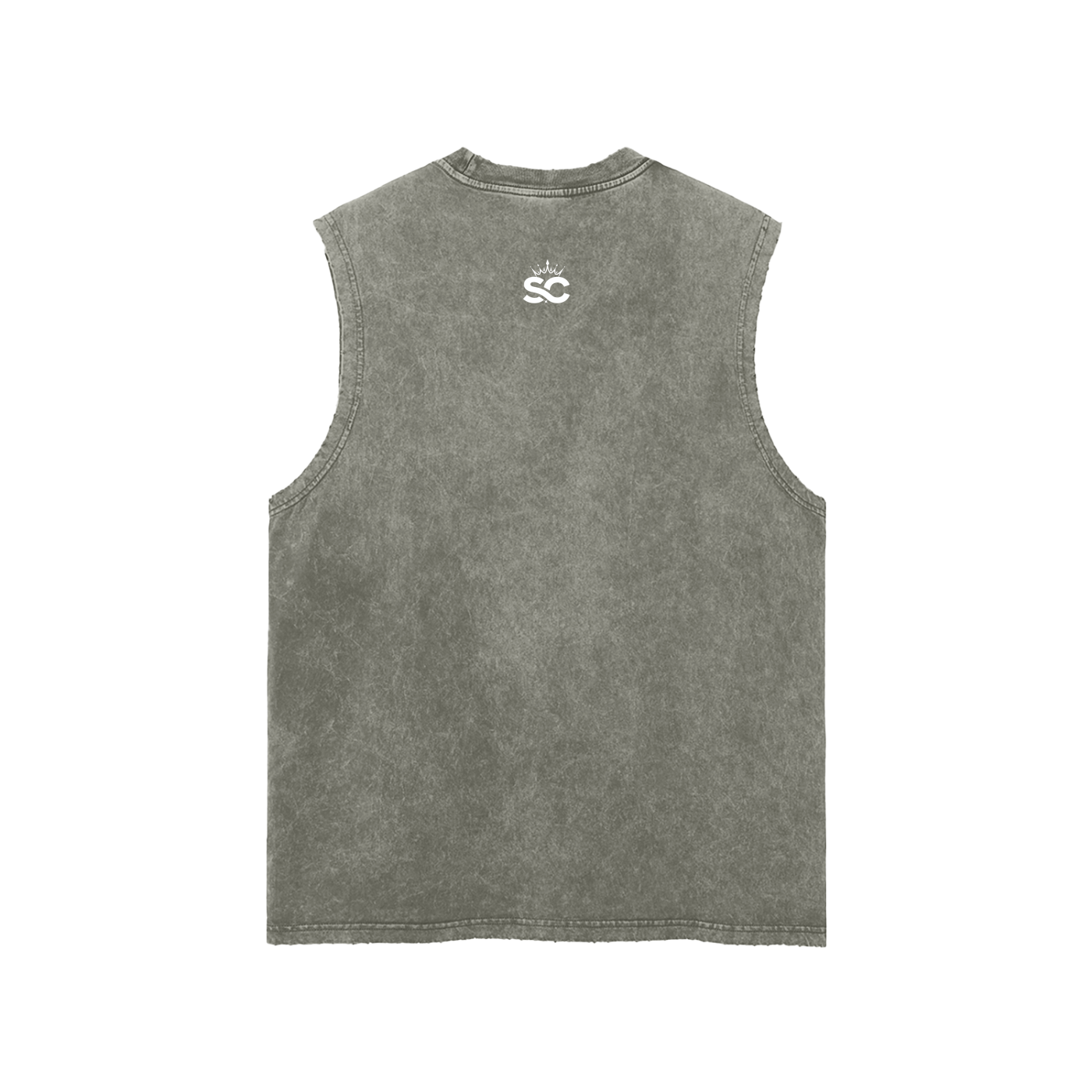 Snow Washed Frayed Hem Tank Top - *Rise*
