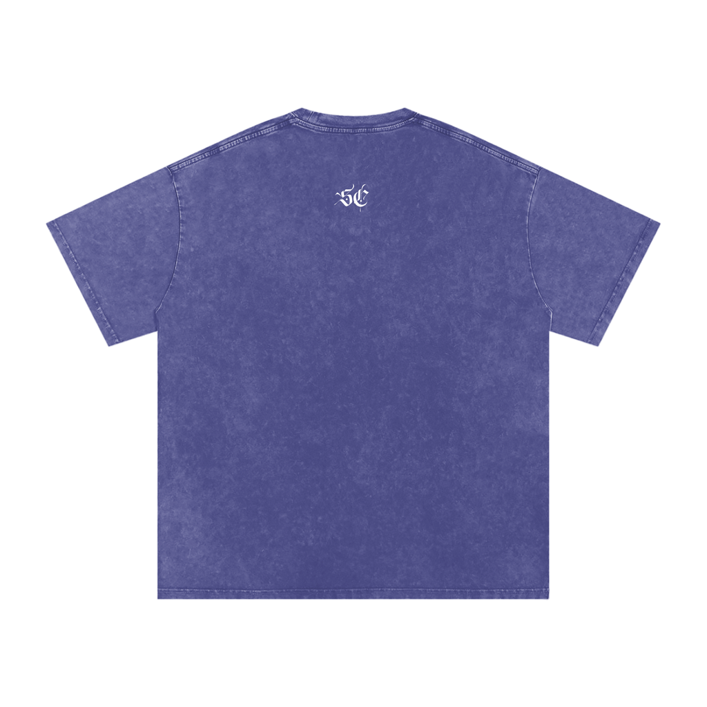 Snow Washed Oversized Cotton Tee