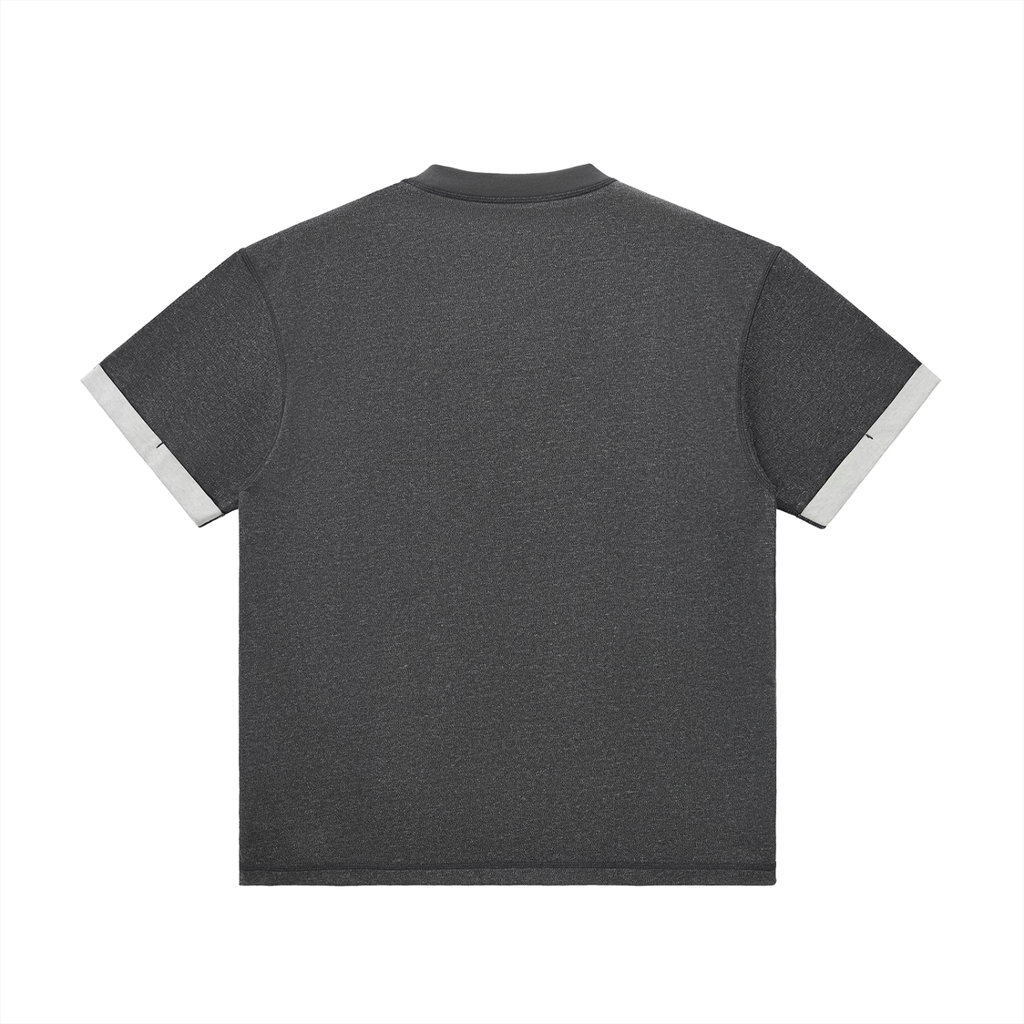 Contrast Cuff Cuffed Tee - *Signature*