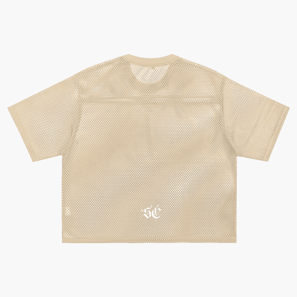 See-through Boxy Net Tee - *Signature*