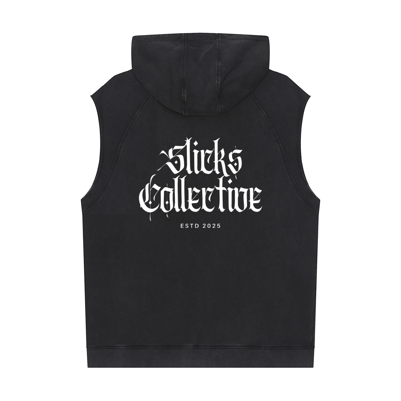 Snow Washed Sleeveless Hoodie