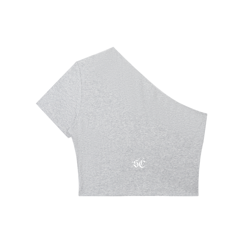 Women's One-Shoulder Crop Tee - *Signature*