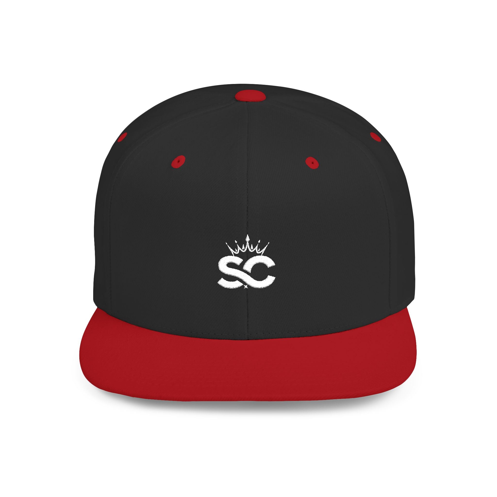 Distressed Snapback Hat — *Rise* Logo Flat Bill