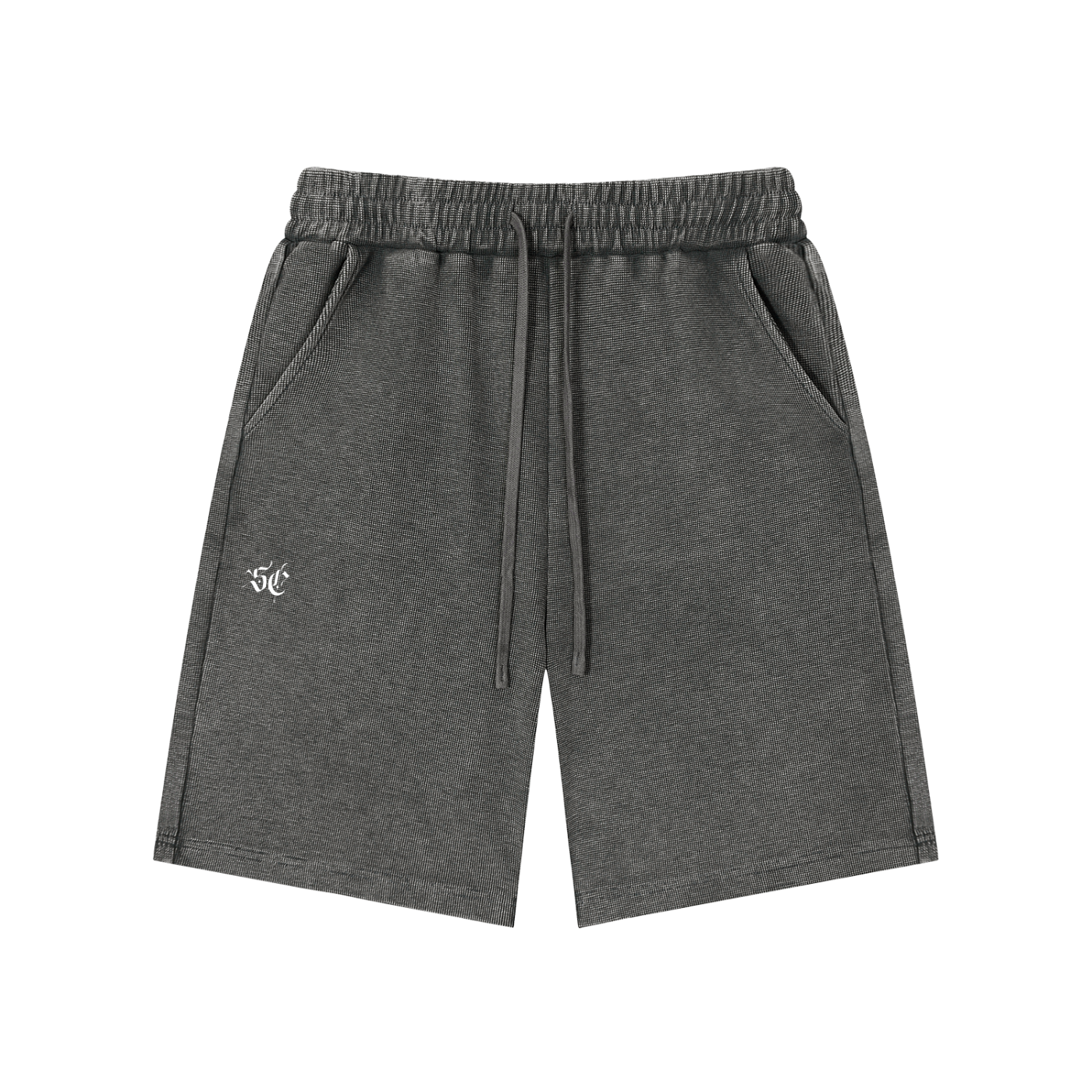 Mineral Wash Waffle Knit Shorts - *Signature*