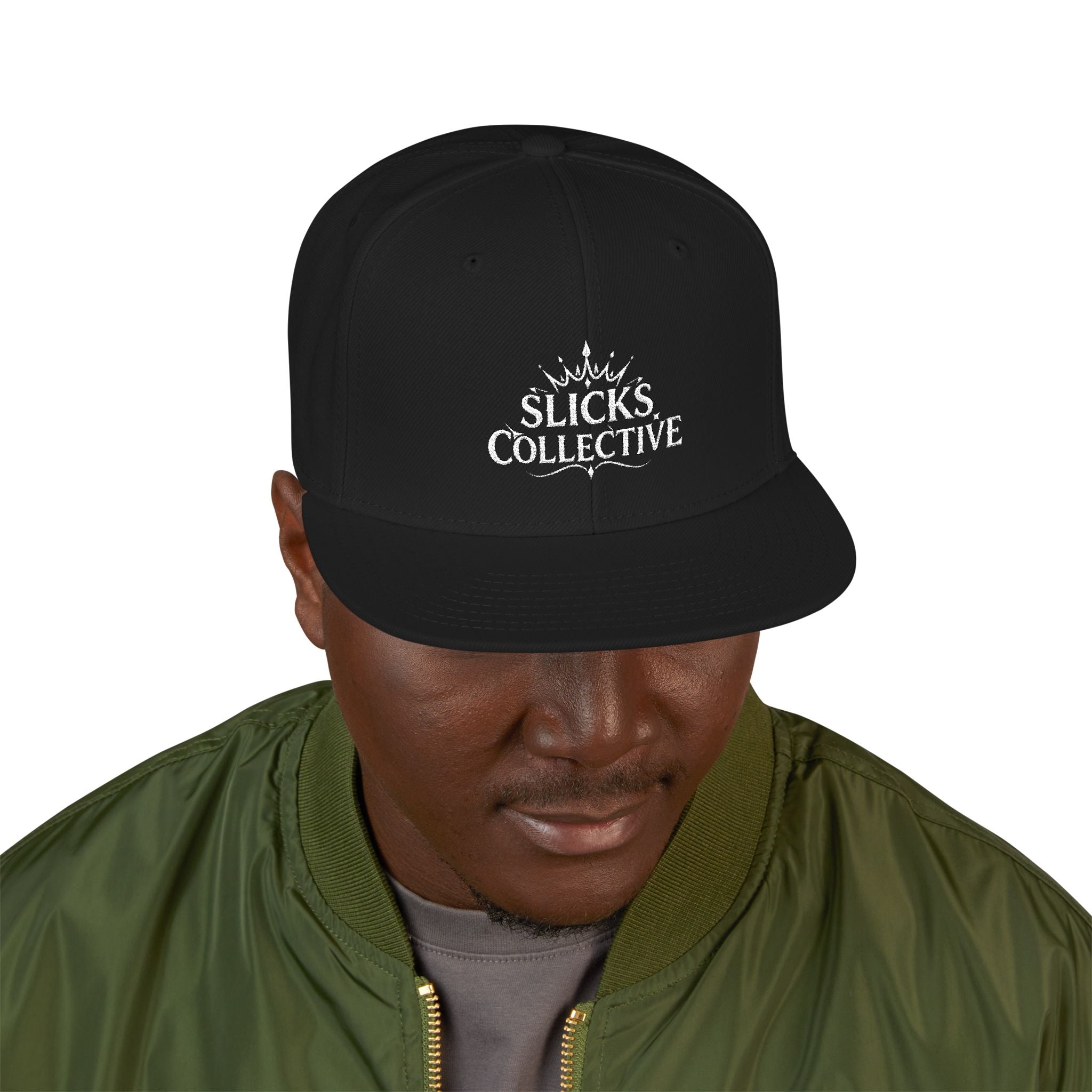 Embroidered Snapback Hat – *Rise* Logo