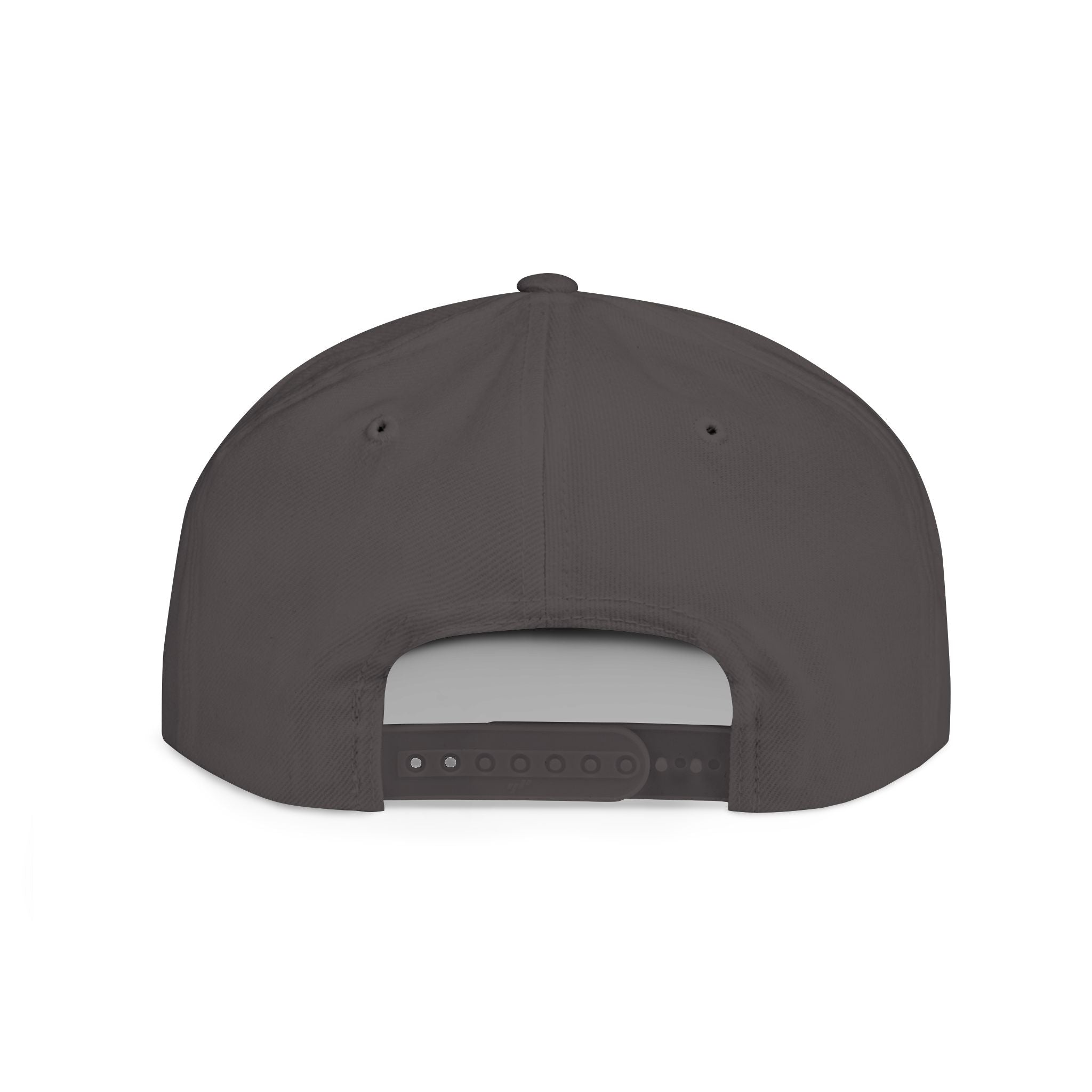 Distressed Snapback Hat — *Rise* Logo Flat Bill