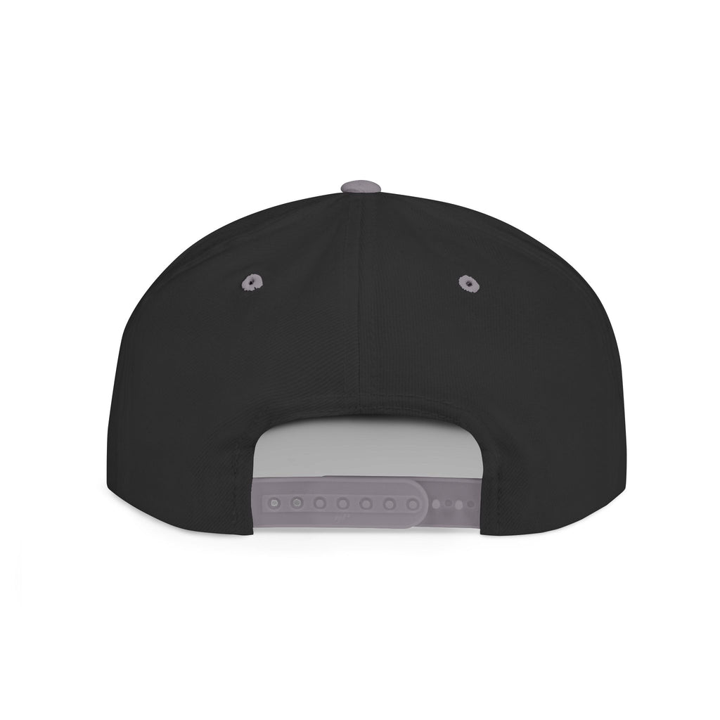 Distressed Snapback Hat — *Rise* Logo Flat Bill