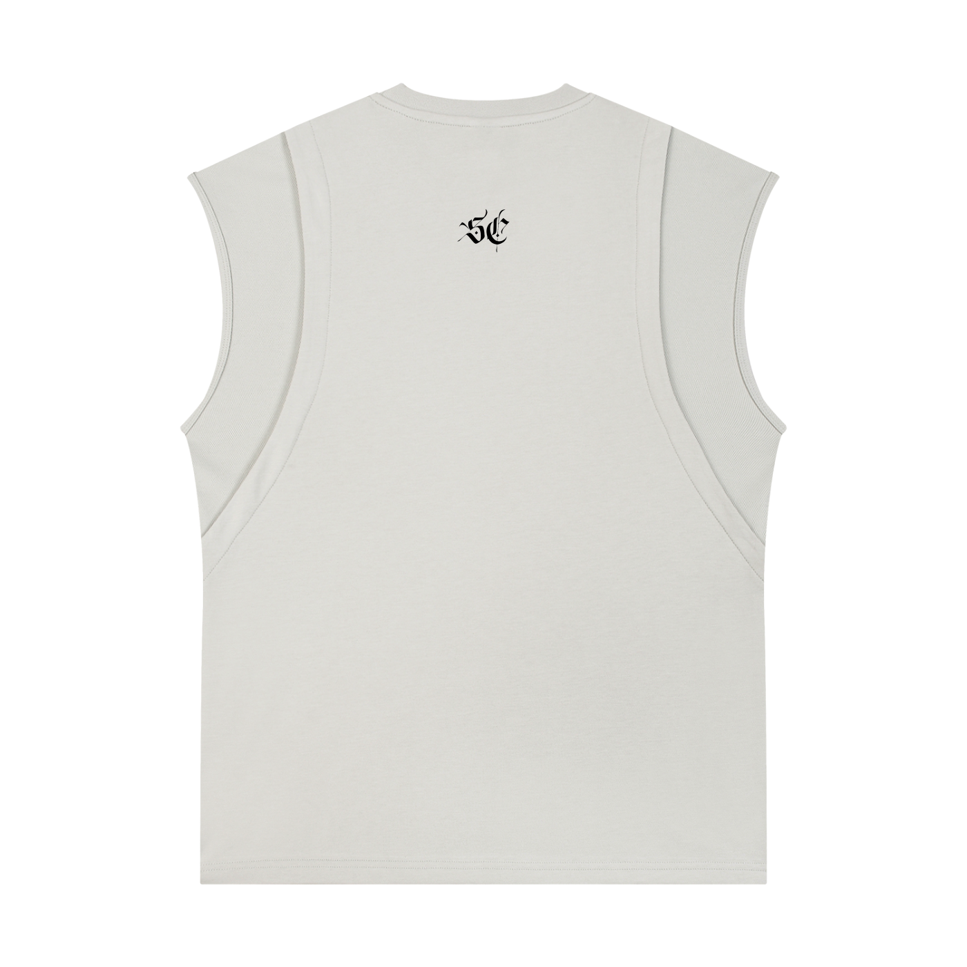 Spliced Panel Sleeveless Muscle Tee - *Signature *