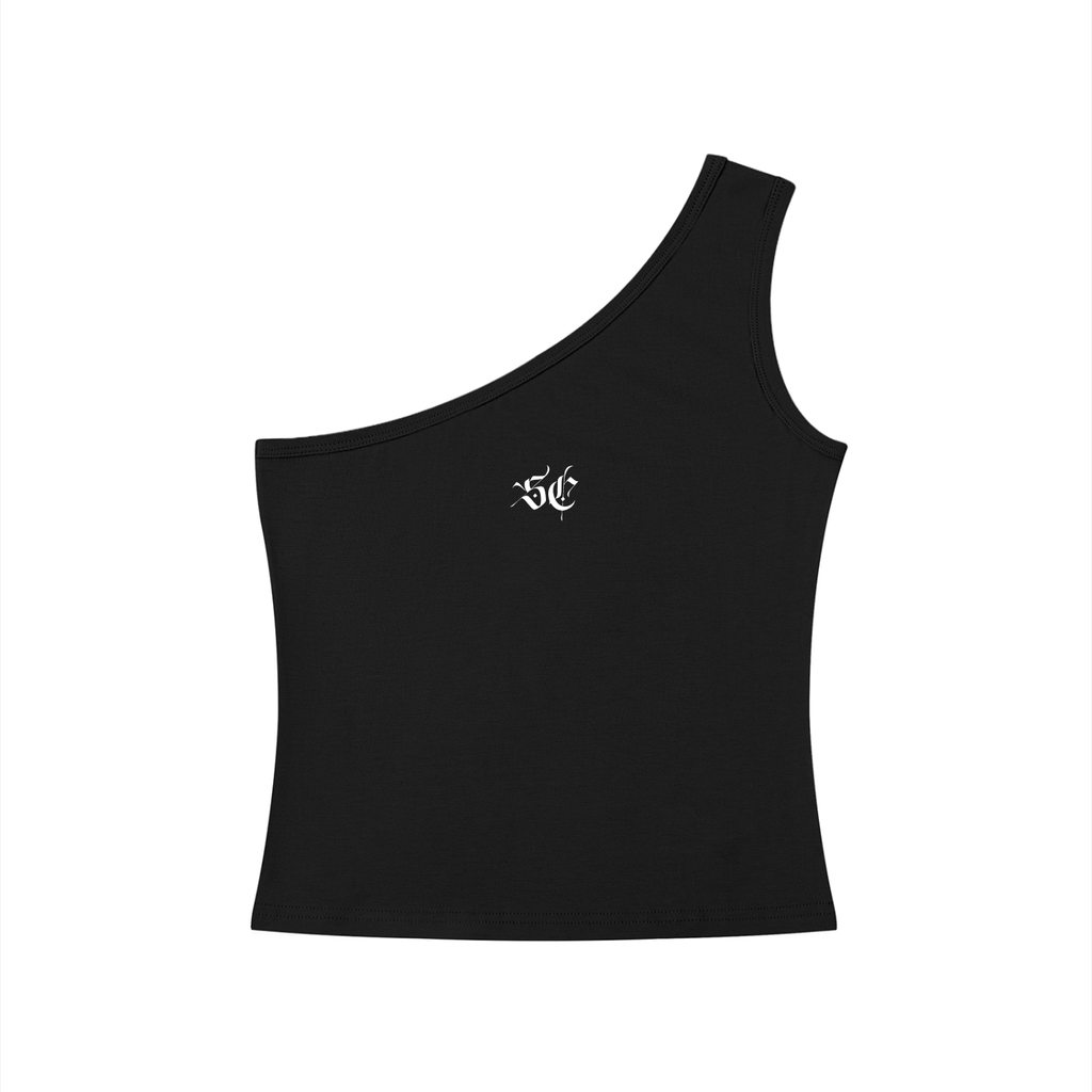Women's One-Shoulder Crop T-Shirt - *Signature*
