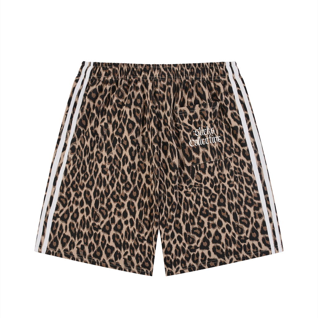 Heavyweight Leopard Drawstring Shorts - *Signature*