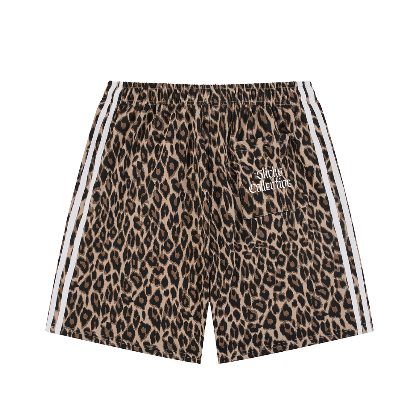 Heavyweight Leopard Drawstring Shorts - *Signature*