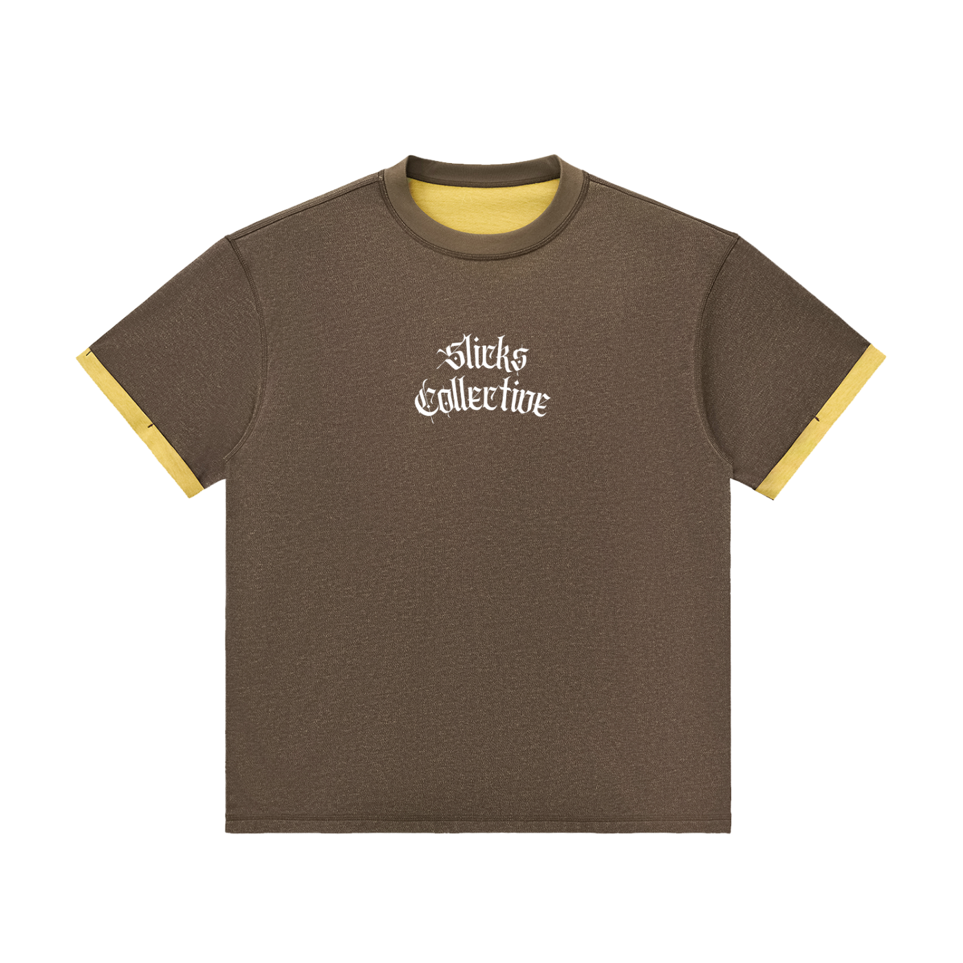 Contrast Cuff Cuffed Tee - *Signature*