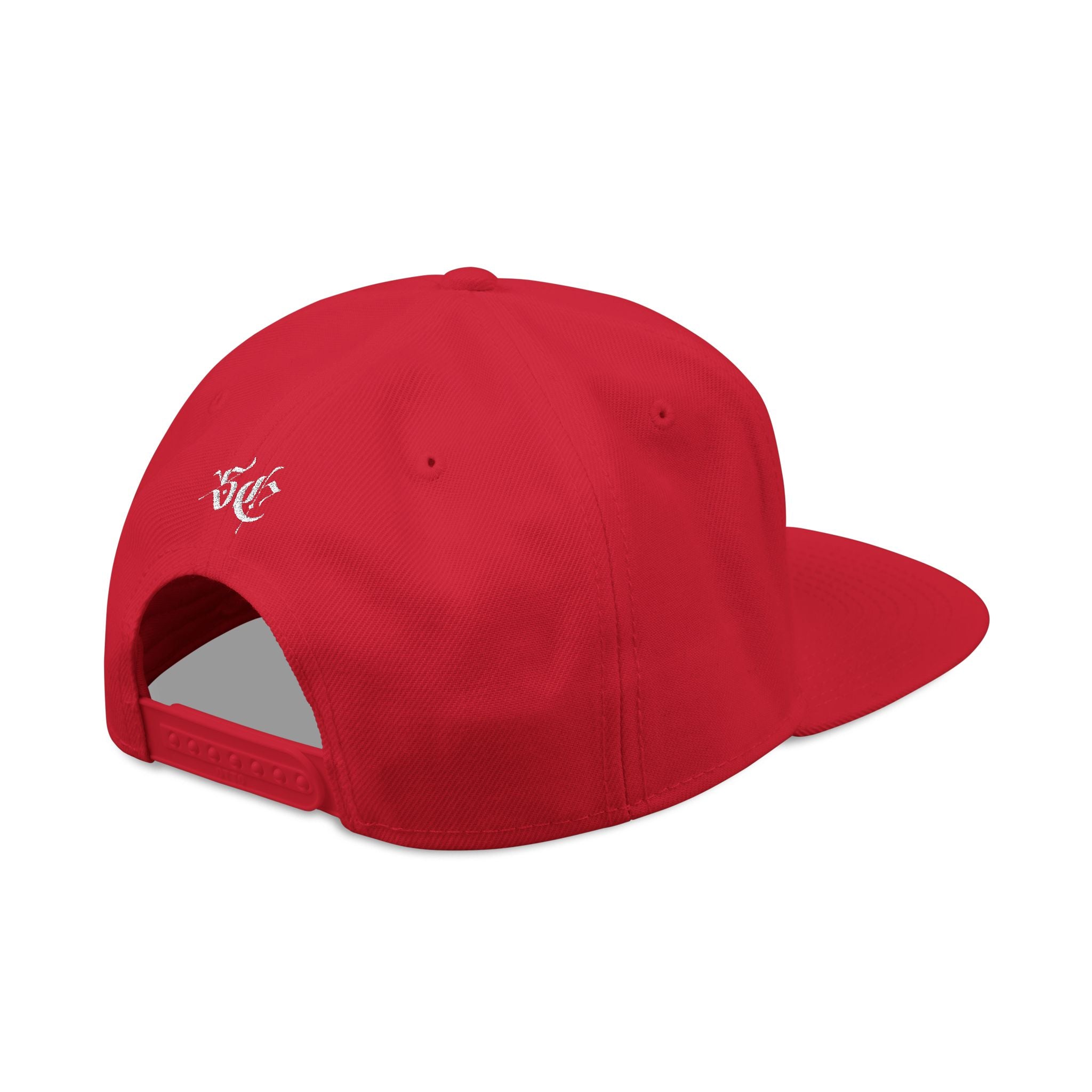 Embroidered Urban Snapback Hat — Distressed White Logo