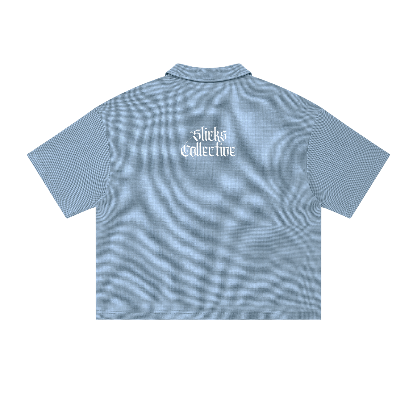 Vintage Wash Waffle Boxy Polo Shirt - *Signature*