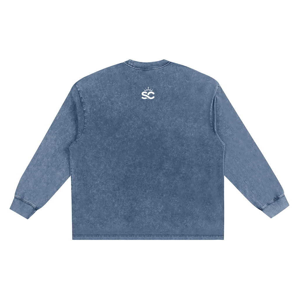 Snow Washed Frayed Edge Tee - *Rise*