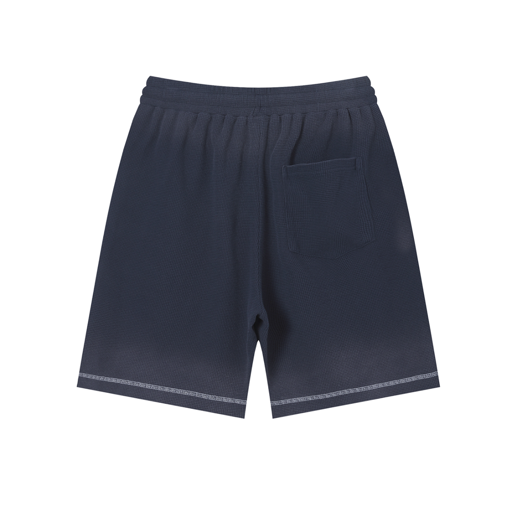Sunfade Waffle Raw Hem Shorts - *Signature*