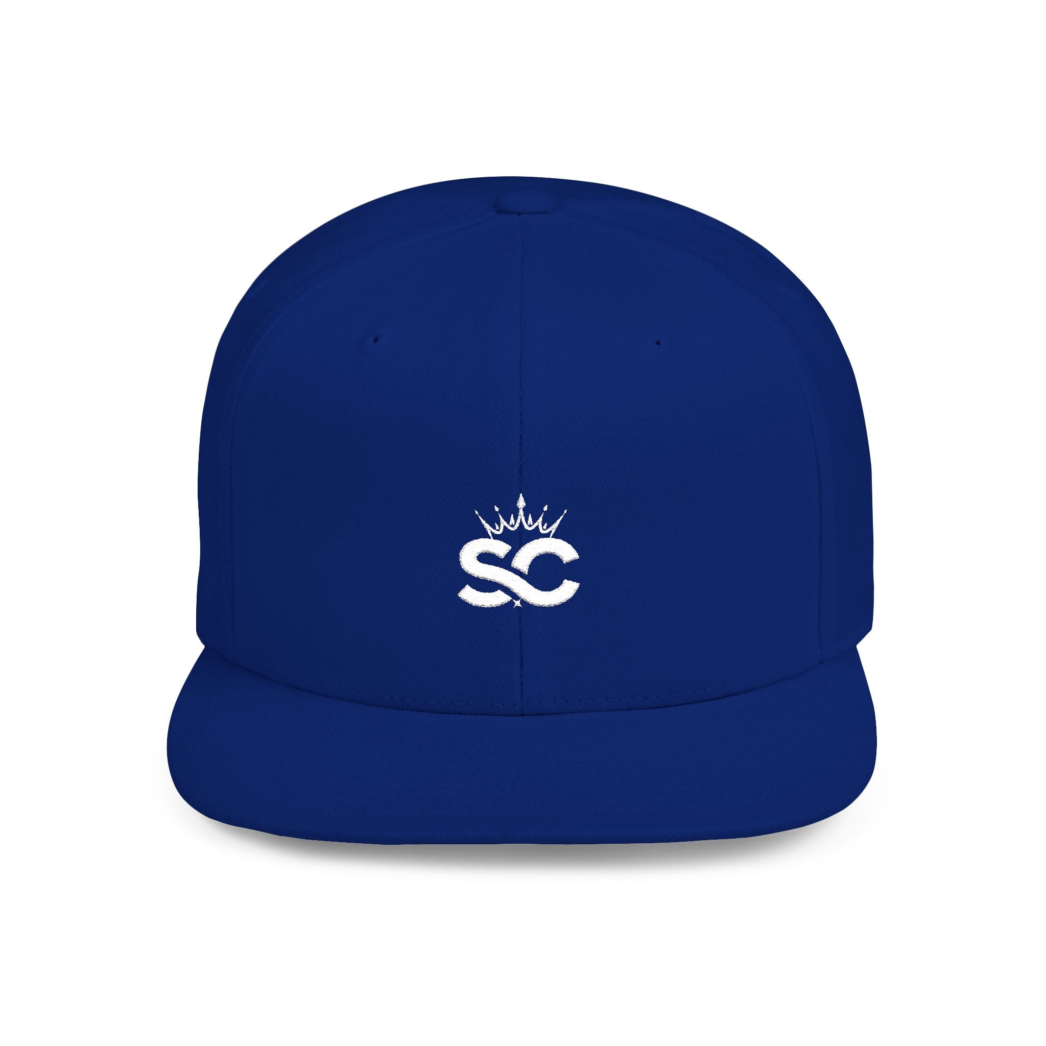 Distressed Snapback Hat — *Rise* Logo Flat Bill