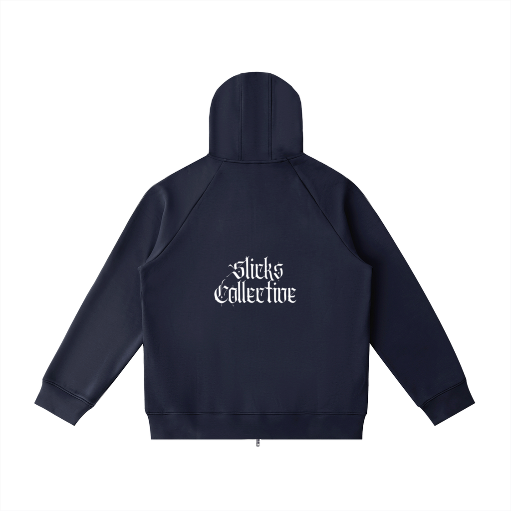 Heavyweight Raglan Sleeve Zip Hoodie