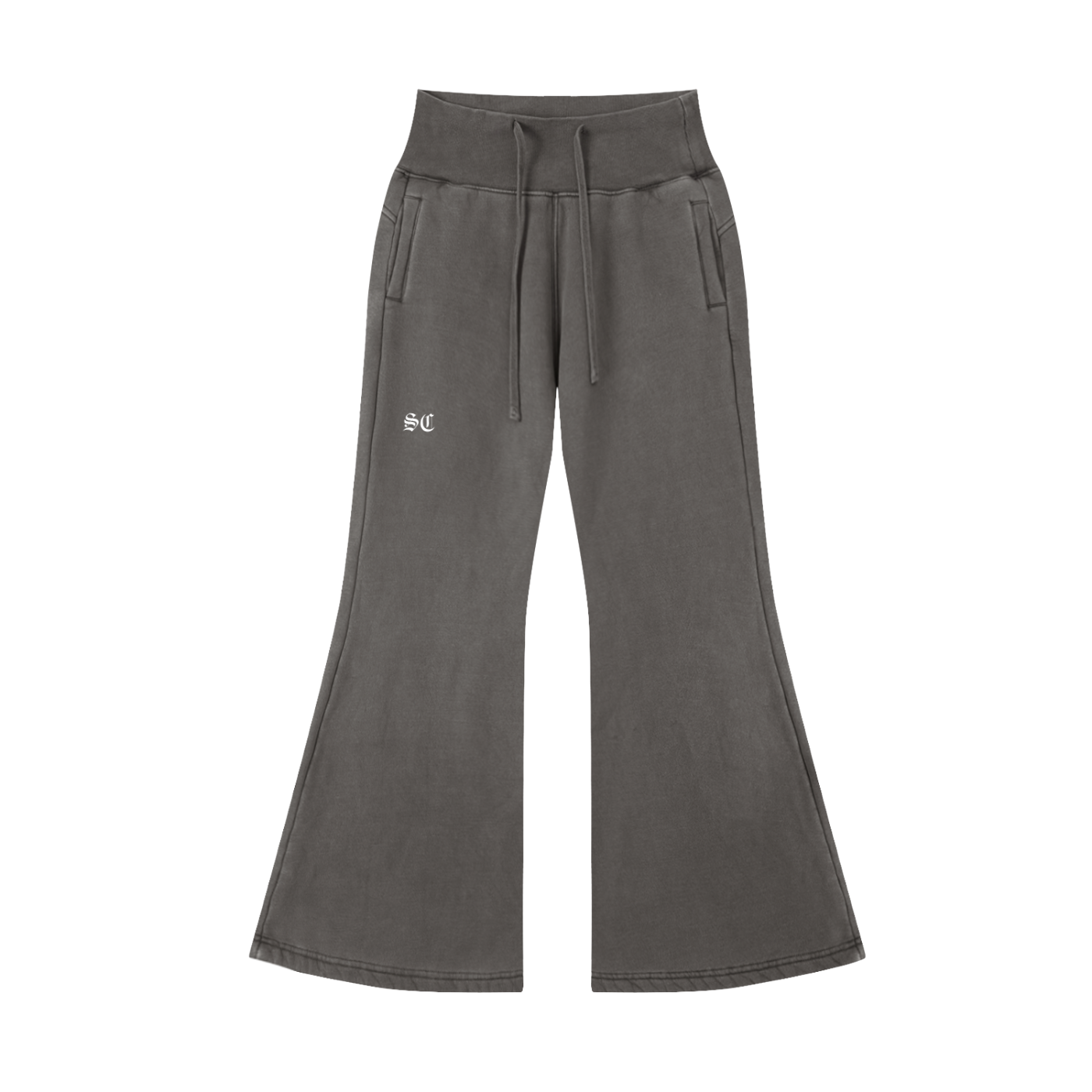 Vintage Washed Flared Pants - *Old English*