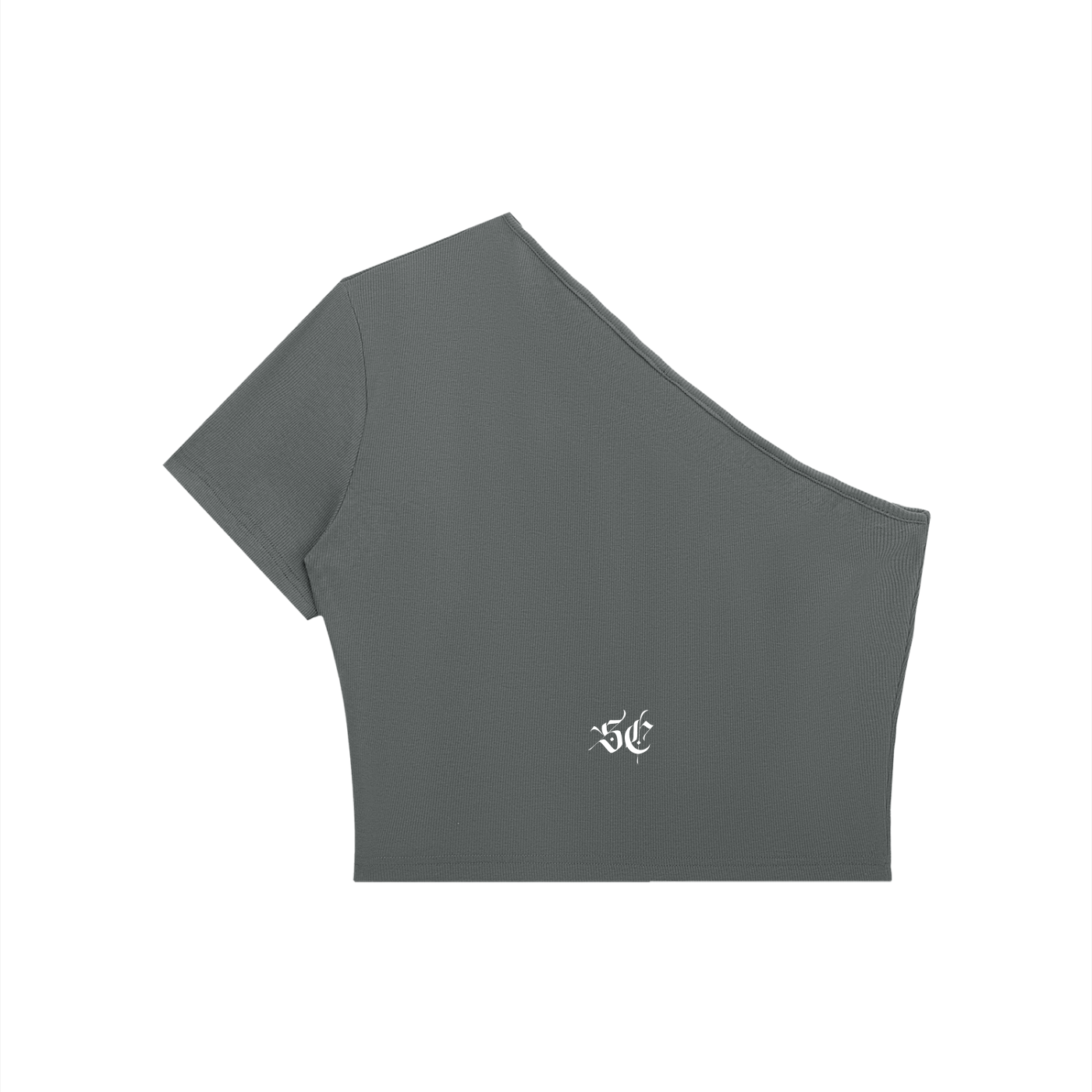 Women's One-Shoulder Crop Tee - *Signature*