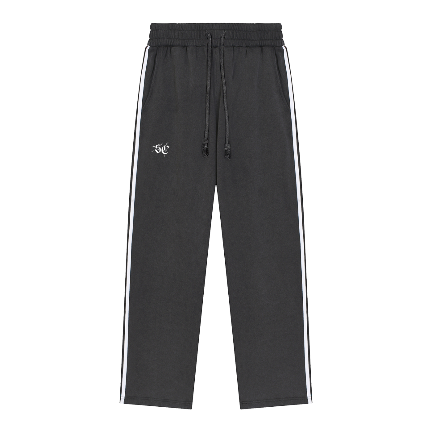 Snow Washed Contrast Tape Sweatpants - *Signature*
