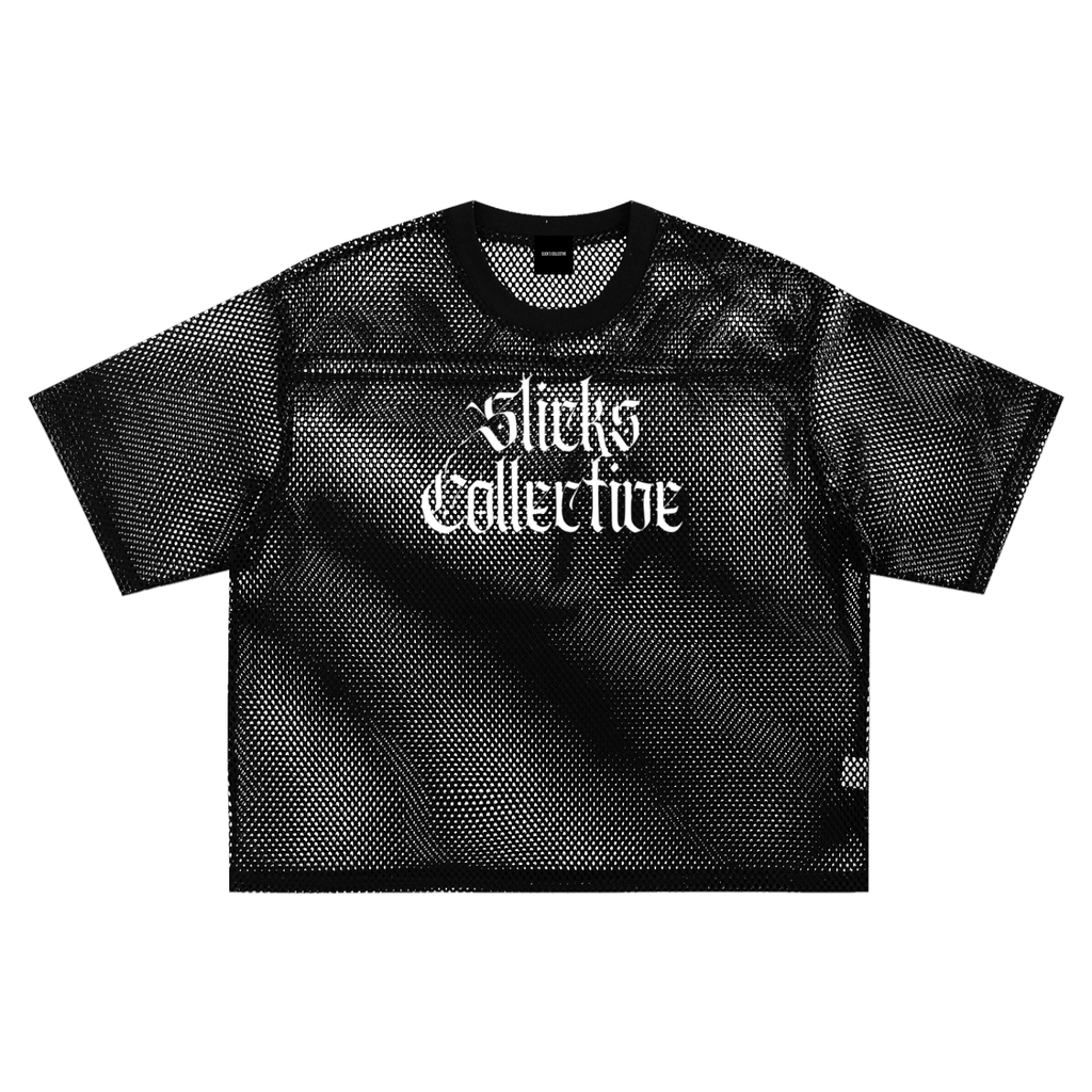 See-through Boxy Net Tee - *Signature*
